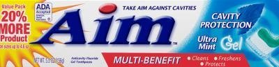 Image 0 of Aim Cavity Protection Mint Gel 5.5 Oz