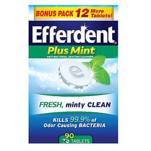 Efferdent Plus Mint 90 Tablet