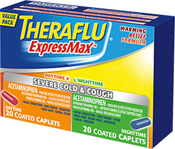 Theraflu Expressmax Sever Cold & Cough Day Night Value Pack 40 Caplets