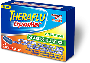 Theraflu Expressmax Sever Cold Cough Night Time 20 Caps