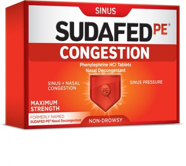 Sudafed Maximum Strength Congestion Pse 24 Tablet