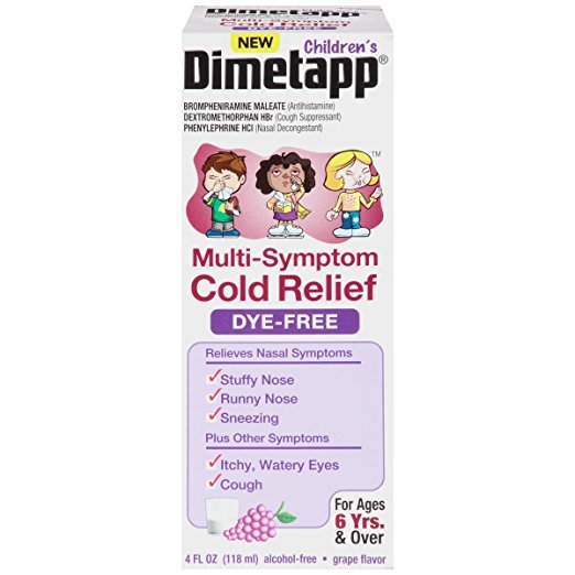 Dimetapp Children's Multi Symptom Cold Dye Free Liquid 4 Oz