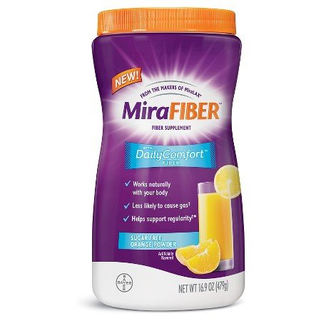 Image 0 of Mirafiber Orange Sugar Free Powder 16.9 Oz