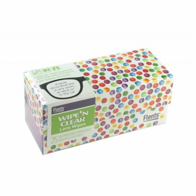 Flents Wipe N Clear Lens Wipes 25