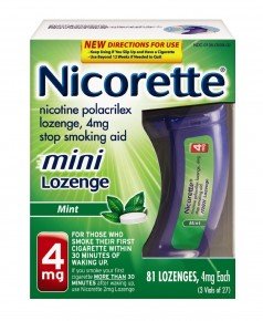 Image 0 of Nicorette 4 Mg Mini 81 Lozenge