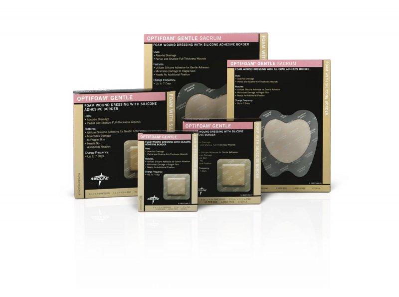 Image 0 of Optifoam Gentle Foam Dressing 6 x 6 In 10 Ct