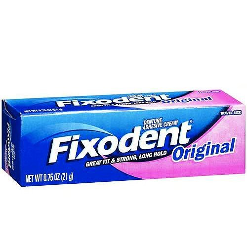 Image 0 of Fixodent Original Denture Travel Size Cream 6 x 0.75 Oz