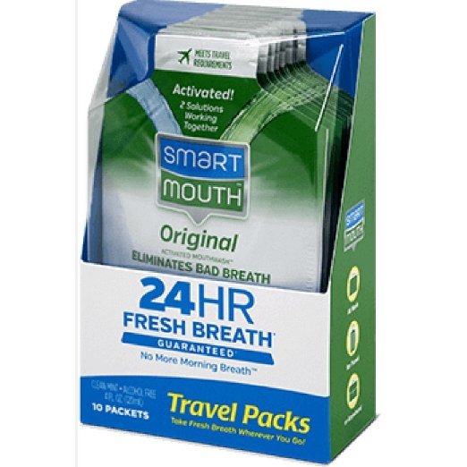 Smartmouth 24 Hour Fresh Breath Travel Pack 10 Ct