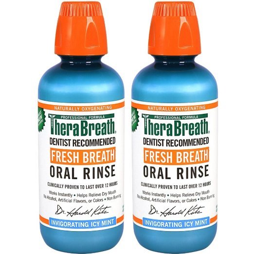 Image 0 of TheraBreath Oral Rinse Icy Mint Liquid 16 Oz