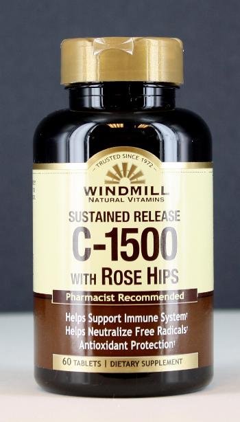 Image 0 of Vitamin C-1500 Mg Rose Hips Sustained Release 60 Tablets
