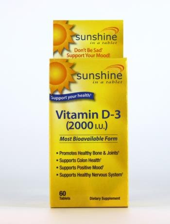 Image 0 of Sunshine Vitamin D 2000IU 60 Tablet