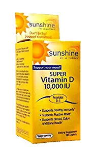 Image 0 of Sunshine Vitamin D3 10,000IU 30 Tablet