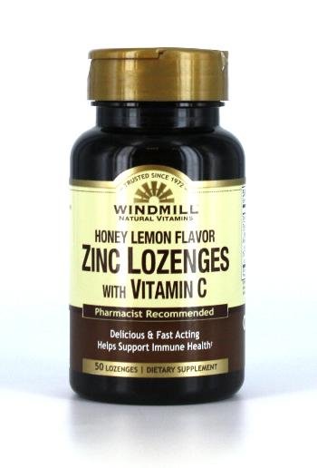 Image 0 of Zinc Lozenges With Vitamin C Honey Lemon Flavor 50 Ct