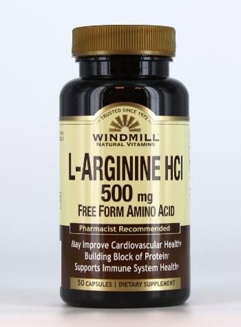 L-Arginine Hcl 500 Mg 50 Capsules