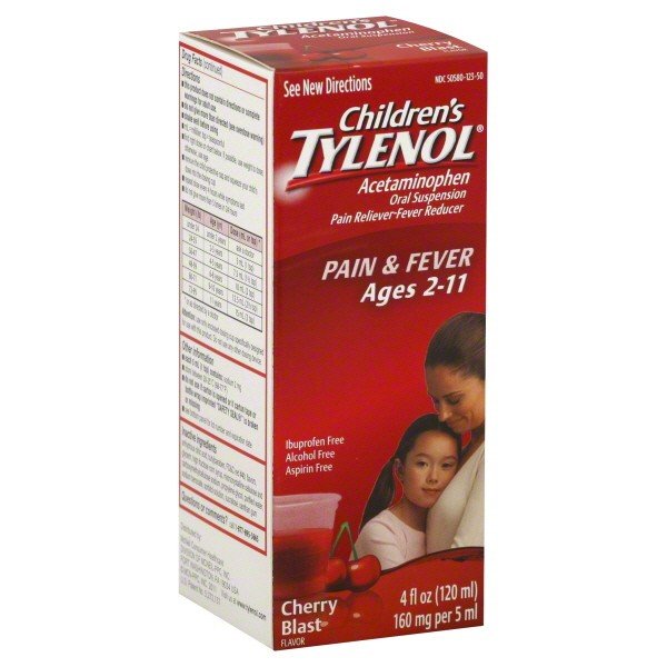 Tylenol Child Suspension Cherry Flavor Liquid 120 Ml