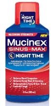Image 0 of Mucinex Sinus Maximum Nighttime Liquid 6 Oz