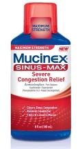 Image 0 of Mucinex Sinus Max Sever Congestion Relief Liquid 6 Oz