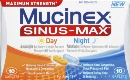 Image 0 of Mucinex Sinus-Max Day Night 20 Tablet
