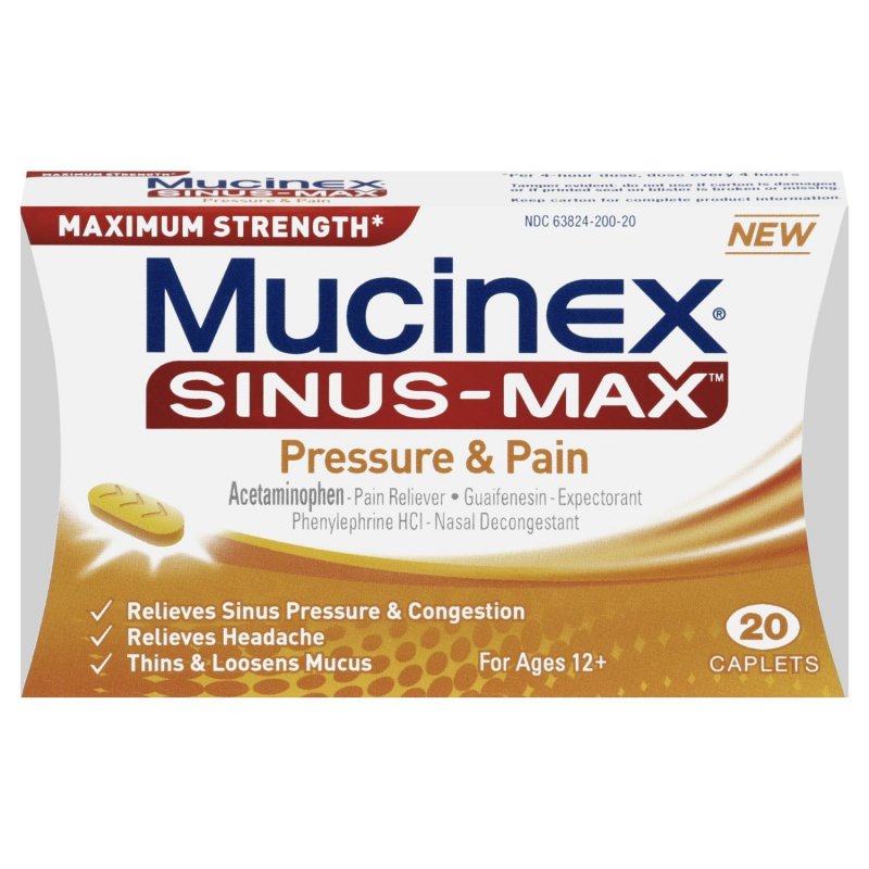 Image 0 of Mucinex Sinus-Max Pressure Pain 20 Tablet