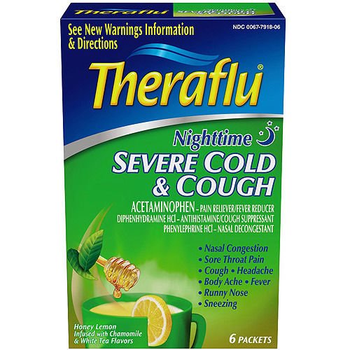 Image 0 of Theraflu Night M/S Sv Cold Lipton Pwd 6