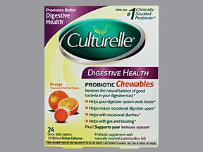 Culturelle Chew able Orange Digestive 24 Tablet