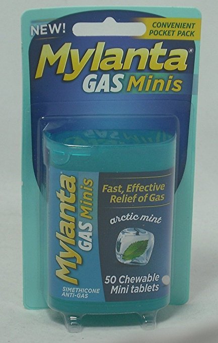 Mylanta Gas Mini Arctic Mint 50 Tablet