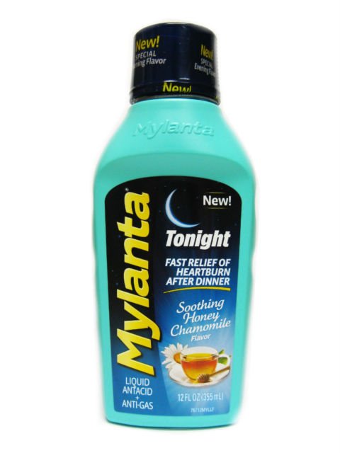 Mylanta Antacid Tonight Maximum Honey Liquid 12 Oz