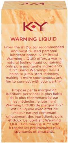 K-Y Liquid Warming Lubricant 1 Oz