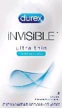 Image 0 of Durex Invisible Ultra Thin Ultra Sensitive Lubricated Latex 8 Condoms