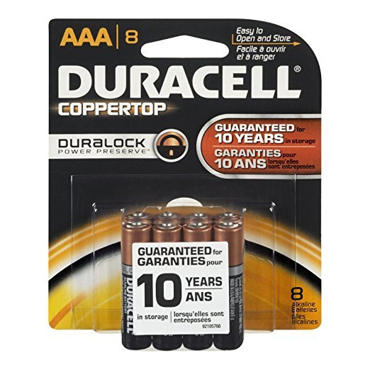 Duracell Copper Top AAA 8 Ct