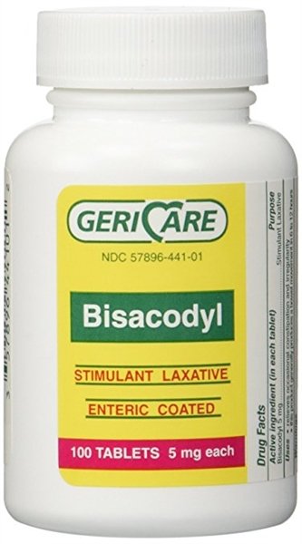 Bisacodyl 5mg Tablet 100ct by Geri-Care