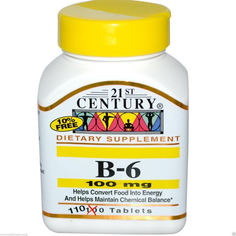 Image 0 of 21St Century B6 100 Mg 110 Tablet