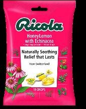 Image 0 of Ricola Bag Honey Lemon Echinacea 19 Lozenges