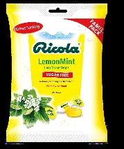 Ricola Sugar Free Lemon Mint Bag 45 Ct