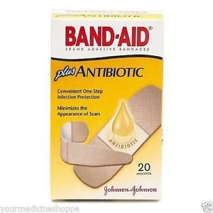 Band-Aid Plus Antibiotic Assorted 20 Ct