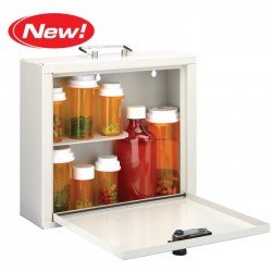 Med Master Stander Steel Locking Med Cabinet Dropship