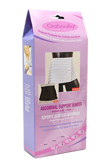 Gabrialla Abdominal Support Binder 8In Breathable Large Dropship