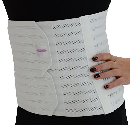 Image 0 of Gabrialla Abdominal Binder 9In White Med Dropship