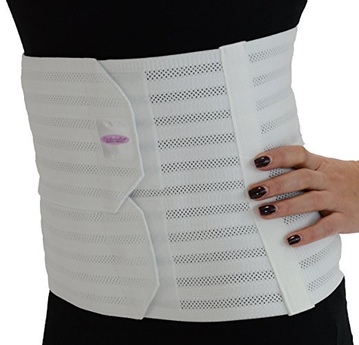 Gabrialla Abdominal Binder 9In White Med Dropship