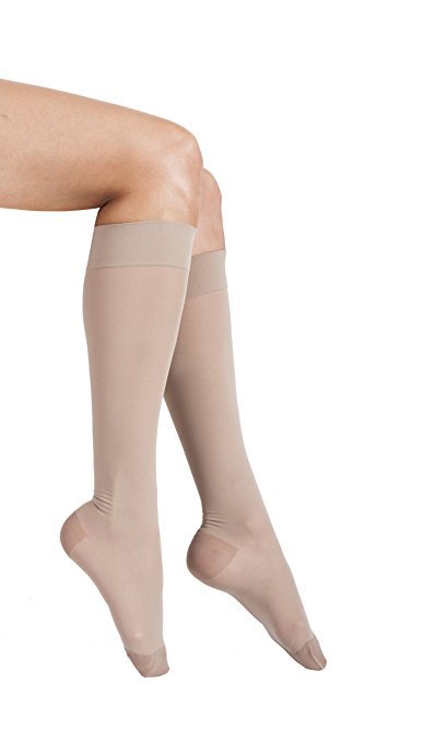 Compression Knee High Sheer Nude 20-22 Lg Drops