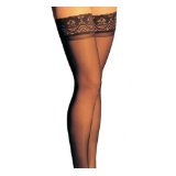 Compression Thigh High 20-22 Sheer Black Small Dropship