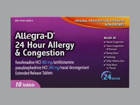 Allegra D 24 Hour 180 Mg Tablet 10CT PSE