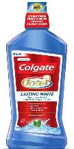 Image 0 of Colgate Total Whitening Long Lasting Mouth Wash 250 Ml