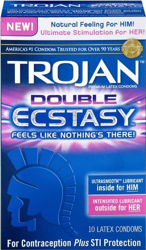 Trojan Double Ecstasy 10 Condoms