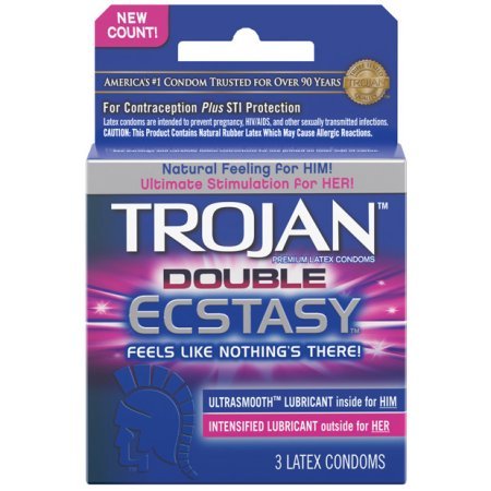 Trojan Double Ecstasy 3 Condoms
