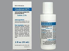 Analpram Hc 2.5% Lotion 2 Oz Sebela Pharmaceutical