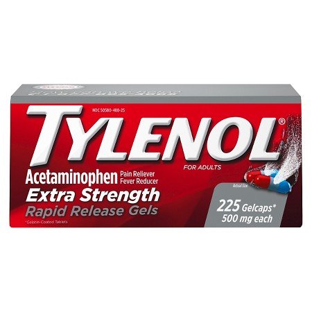 Tylenol Extra Strength Rapid Release 225 Capsules