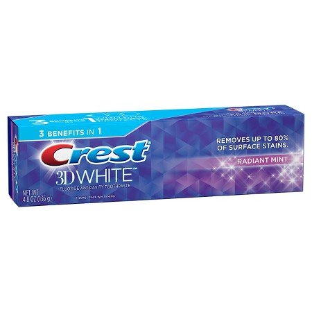 Crest 3D White Whitening Radiant Mint Toothpaste 4.8oz