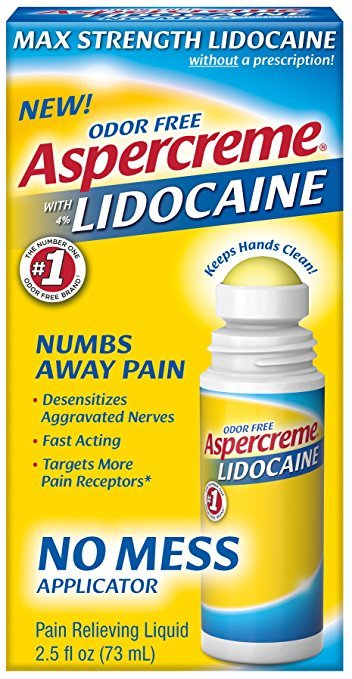 Aspercreme Lidocaine No Mess Roll-On 2.5 Oz