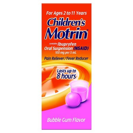 Motrin Child Suspension Bubble Gum 4 Oz